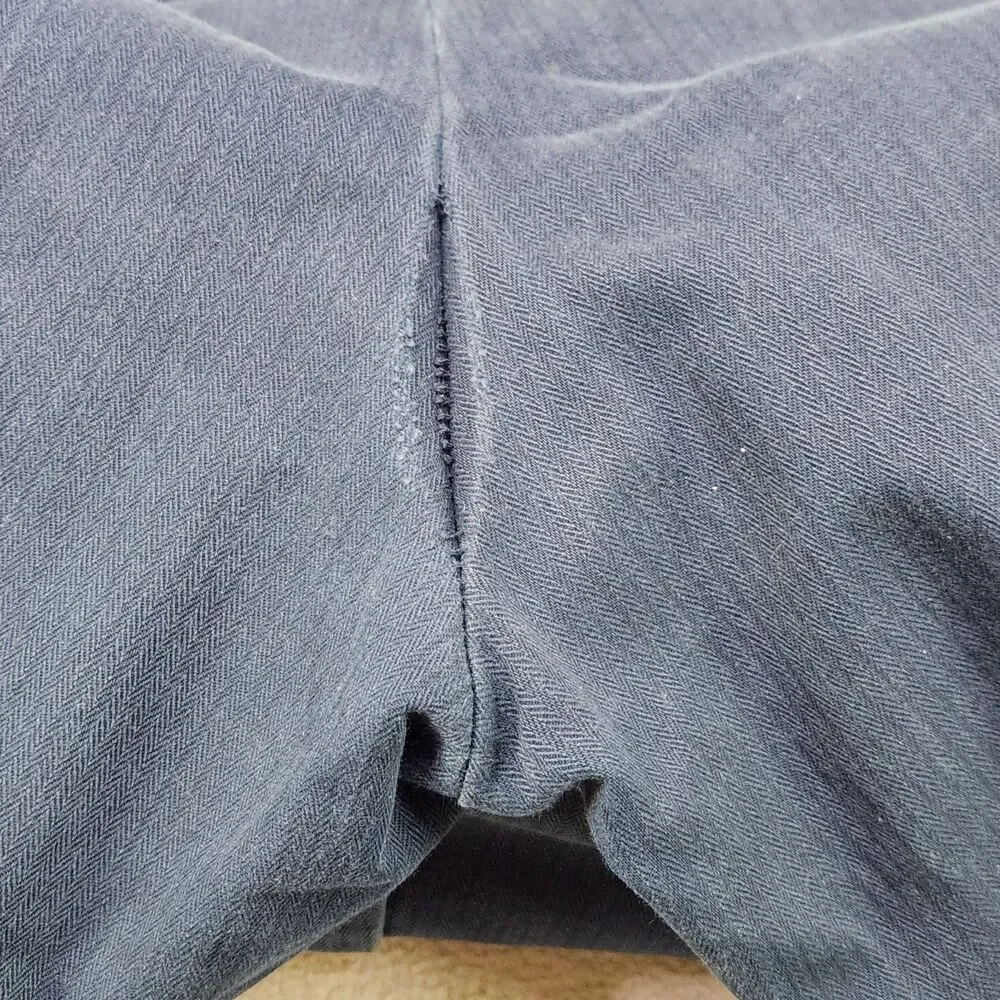 VTG Polo Ralph‎ Lauren Men's Herringbone Flat Front Chino Pants Blue Size 38x32